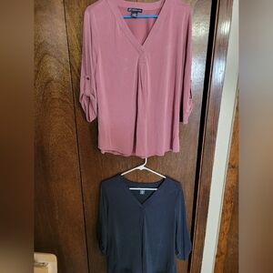 Set of 2 Adrianna Papell Blouses